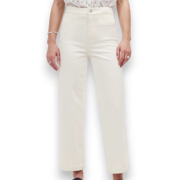 Madewell The Emmett Wide-Leg Crop Jean: - Picture 1 of 5